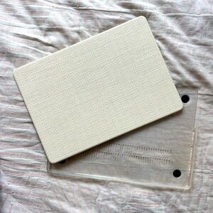 Beige Woven Fabric Laptop Case/Hard Shell for Macbook Pro 14”
